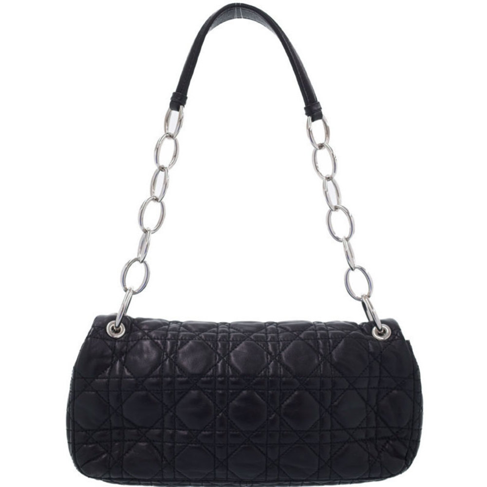 Christian Dior Cannage Chain Semi-Shoulder Bag Black - Picture 2 of 5